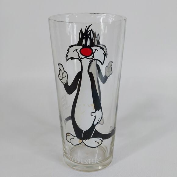 Vtg 1973 Pepsi Collector Character Glass‎ SYLVESTER 6” Tall 16 oz Looney Tunes - Picture 1 of 4
